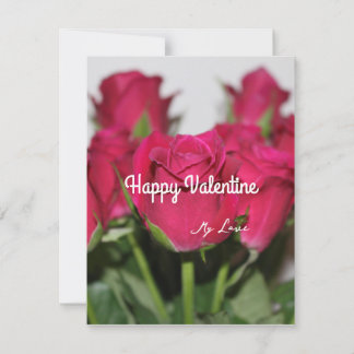 Red roses holiday card