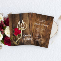 Red Roses, Horse Bit and Barn Wood Country Wedding