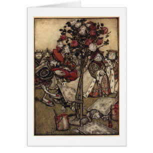 Red Roses in Wonderland (Blank Inside)