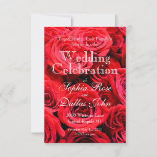 Red Roses Invitation