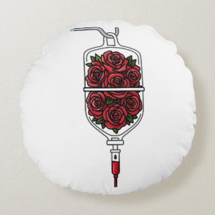 Red Roses IV Bag – Symbol of Love and Passion Round Cushion