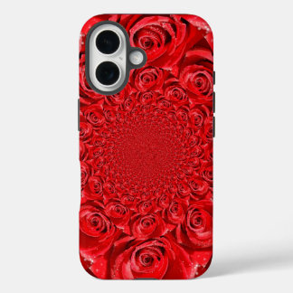 Red Roses Kaleidoscope | Happy Valentine’s Day Art iPhone 16 Case