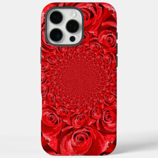 Red Roses Kaleidoscope | Happy Valentine’s Day Art iPhone 16 Pro Max Case