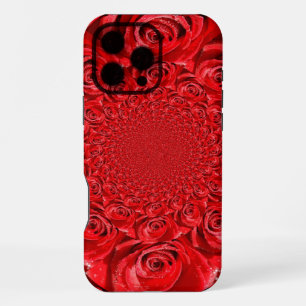 Red Roses Kaleidoscope   Happy Valentine’s Day Art iPhone 16 Pro Max Case