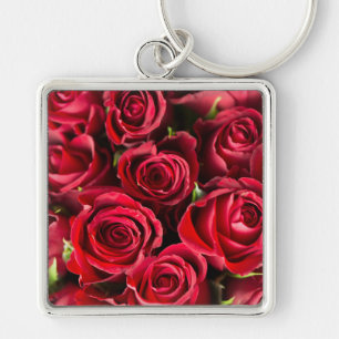 Red Roses Key Ring