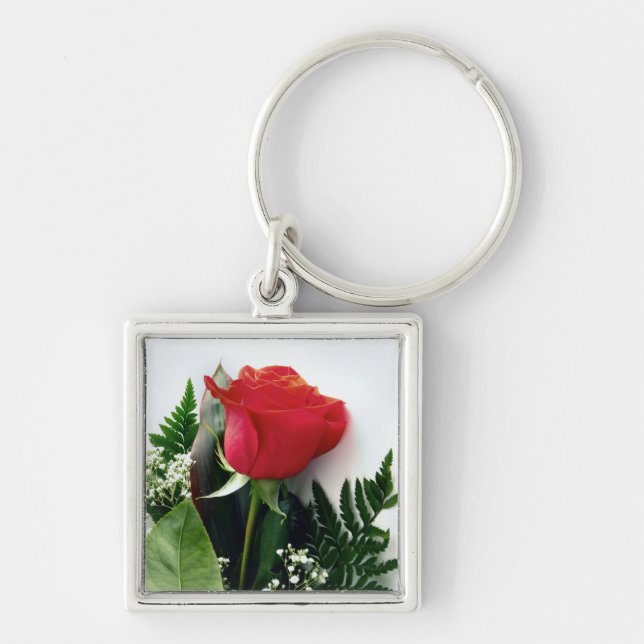 Red roses key ring (Front)