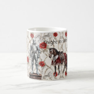 Red Roses Knight in Shining Armor Coffee Mug