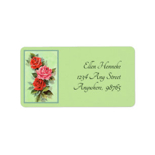 Red Roses Label
