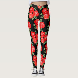 Red Roses Leggings