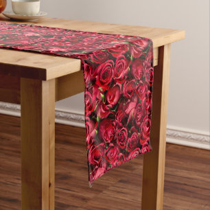 Red Roses Long Table Runner