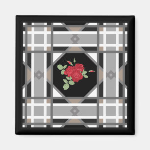 Red roses magnet
