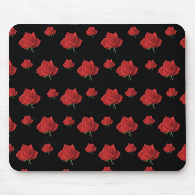 Red Roses Mouse Mat (Front)