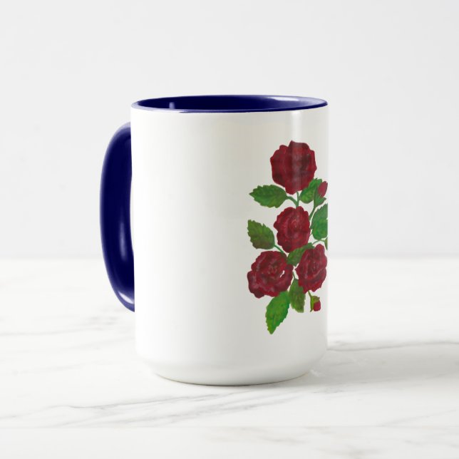 red roses Mug (Front Left)