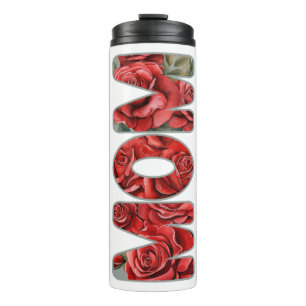Red Roses Mum Thermal Tumbler