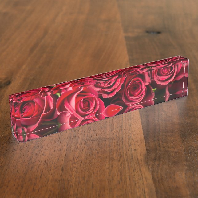 Red Roses Nameplate (Side)