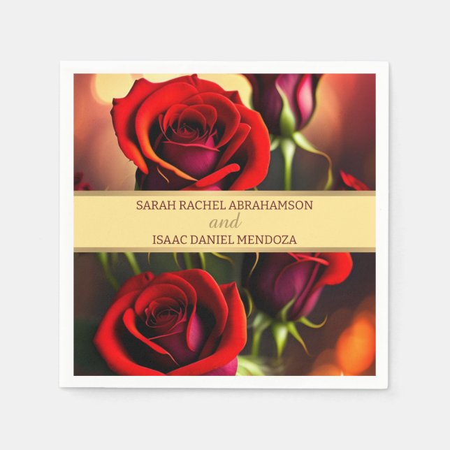 Red Roses Napkin (Front)