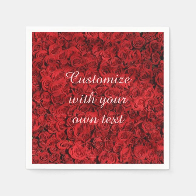 Red Roses Napkin (Front)