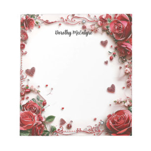 Red Roses  Notepad