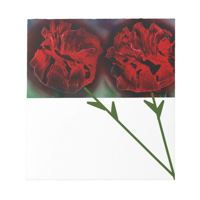 Red Roses Notepad (Front)