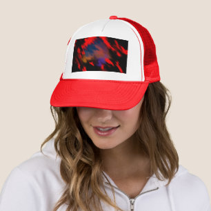 Red roses of our vibrant continent trucker hat