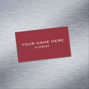 red roses pattern Magnetic business card