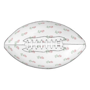 Red Roses, Pattern Of Roses, Flowers American Football