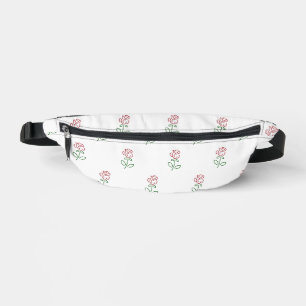 Red Roses, Pattern Of Roses, Flowers Bum Bags
