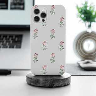 Red Roses, Pattern Of Roses, Flowers iPhone 15 Pro Max Case