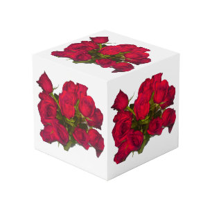Red Roses Photo Cube