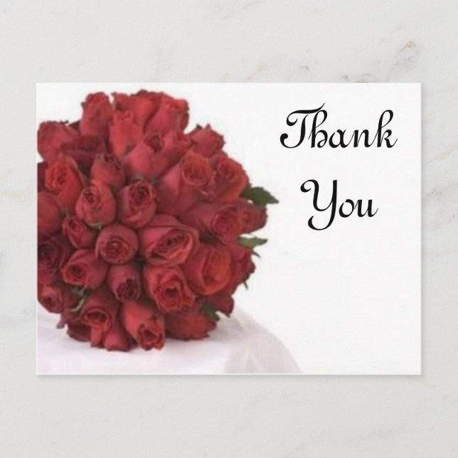 Red Roses Postcard (Front)