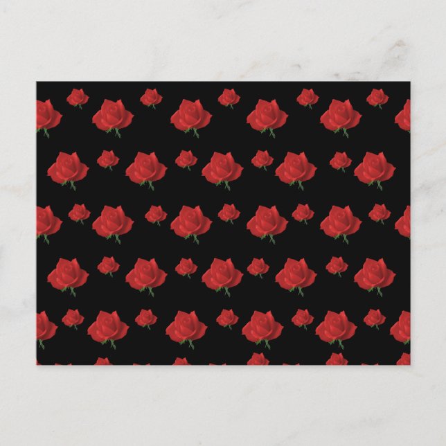 Red Roses Postcard (Front)
