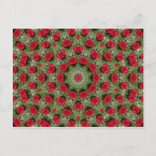 Red roses postcard