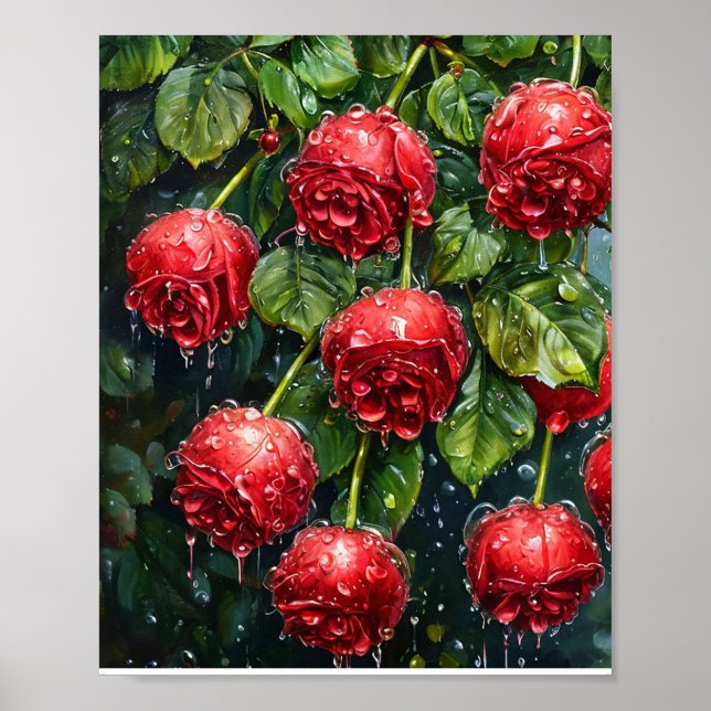 Red roses poster (Front)