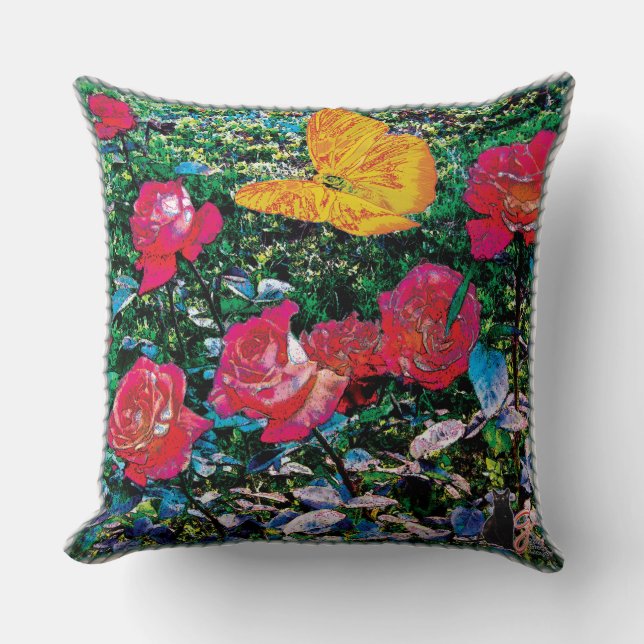Red Roses Red Roses Cushion (Front)
