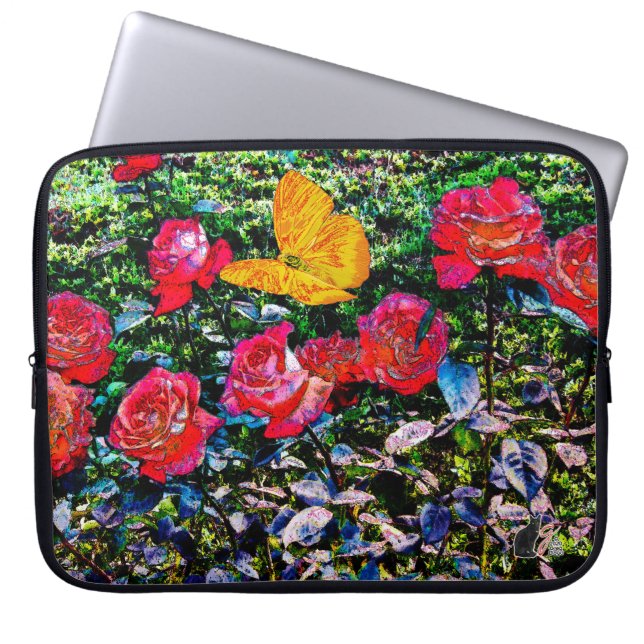 Red Roses Red Roses Laptop Sleeve (Front)