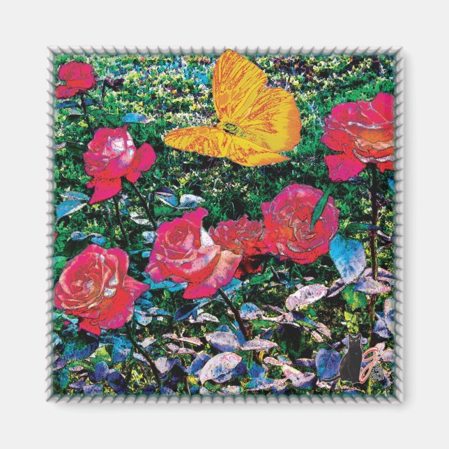 Red Roses Red Roses Magnet (Front)