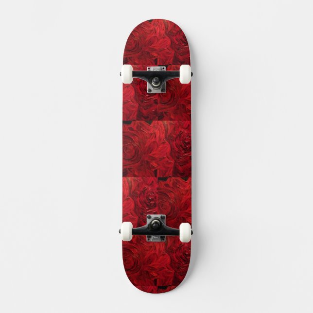 Red Roses Skateboard (Front)