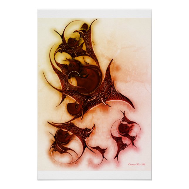 "Red Roses Spirit" Glossy Poster (Front)