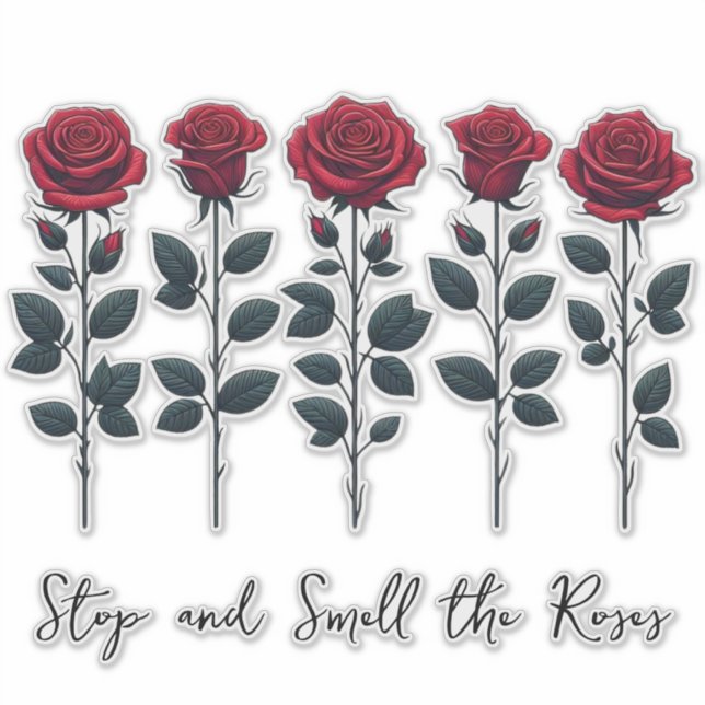Red Roses - Stop & Smell The Roses (Front)