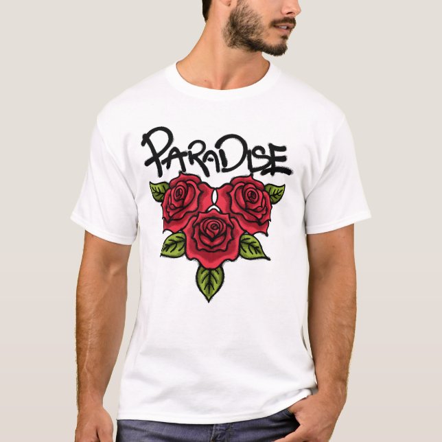 Red Roses streetwear T-Shirt (Front)