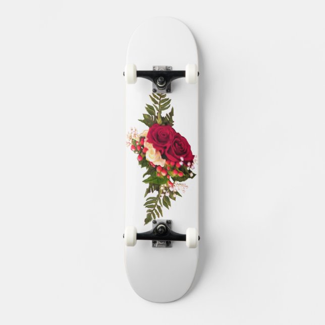 Red Roses Swagger Skateboard (Front)