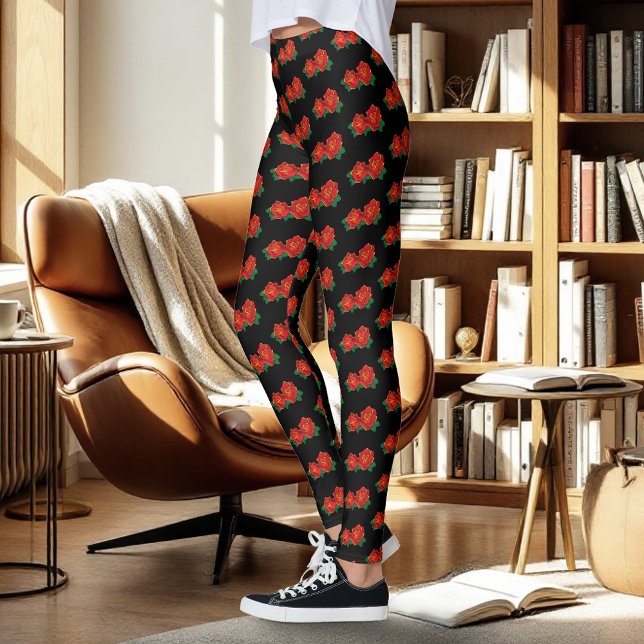 Red Roses Tattoo Leggings (Creator Uploaded)