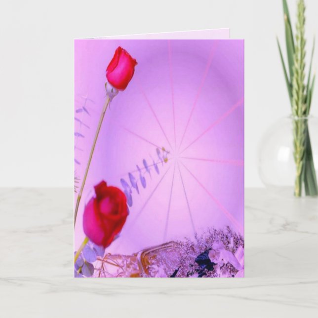 Red Roses - Thinking of You Card (Front)