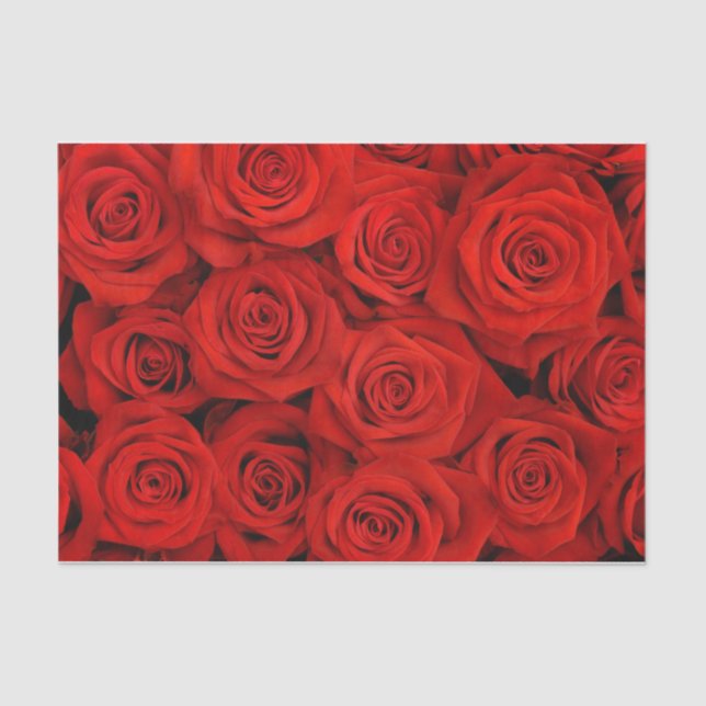 Red Roses Tissue Paper (Front)