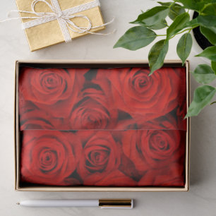 Red Roses Tissue Paper