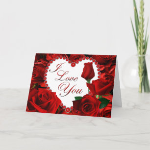 Red Roses Valentine Card
