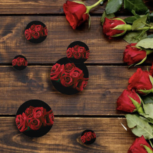 Red Roses Wedding Confetti