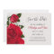 Red roses Wedding Save the Date