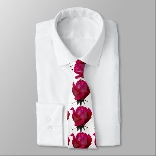 red roses white tie