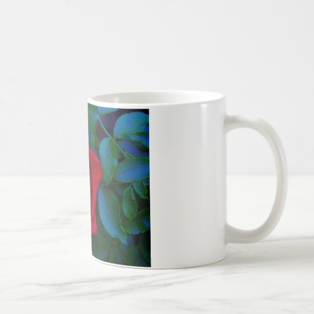 Red Roses with blue tones Coffee Mug (Right)